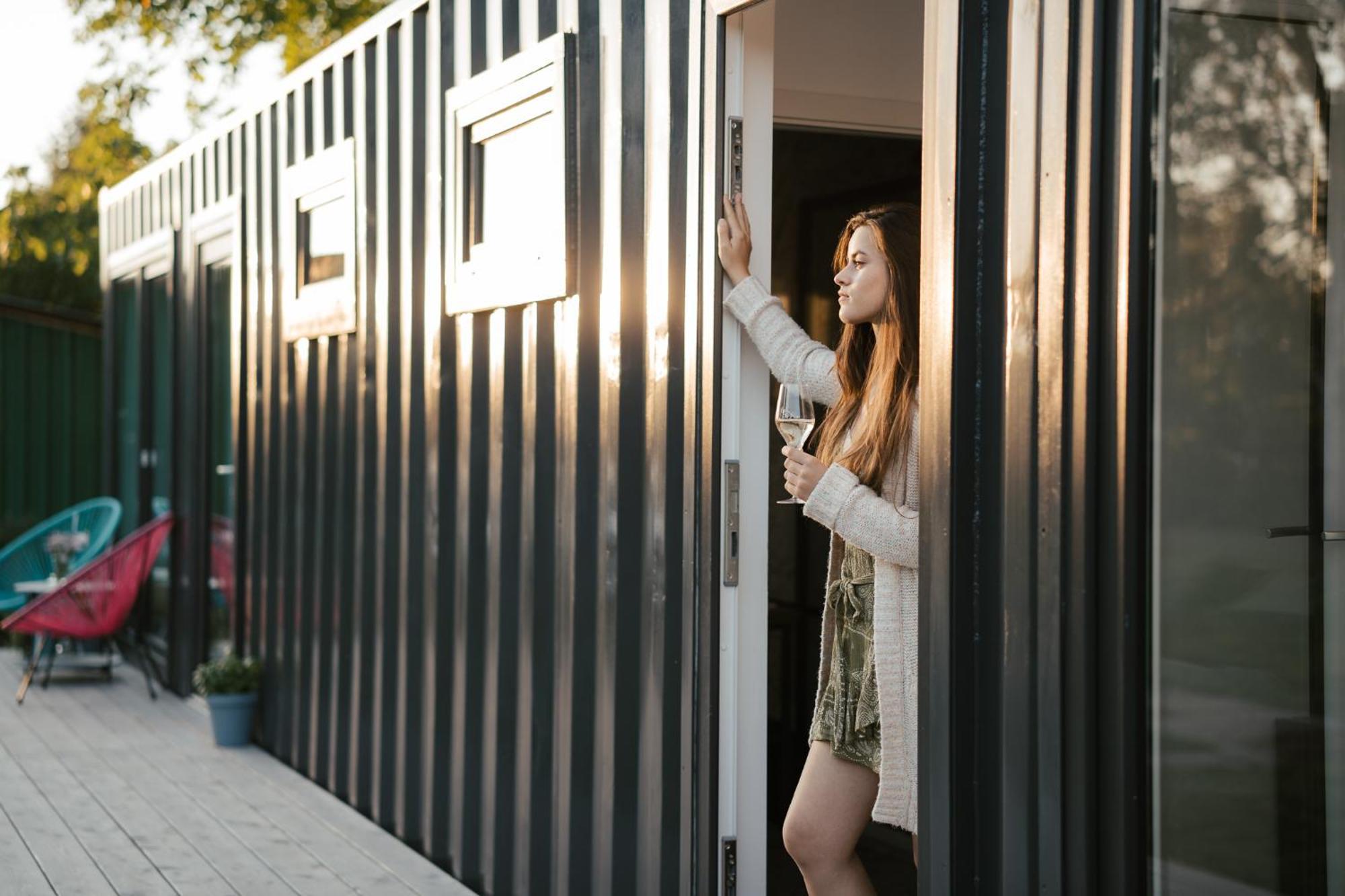 Ferienwohnung Container Decin Exterior foto