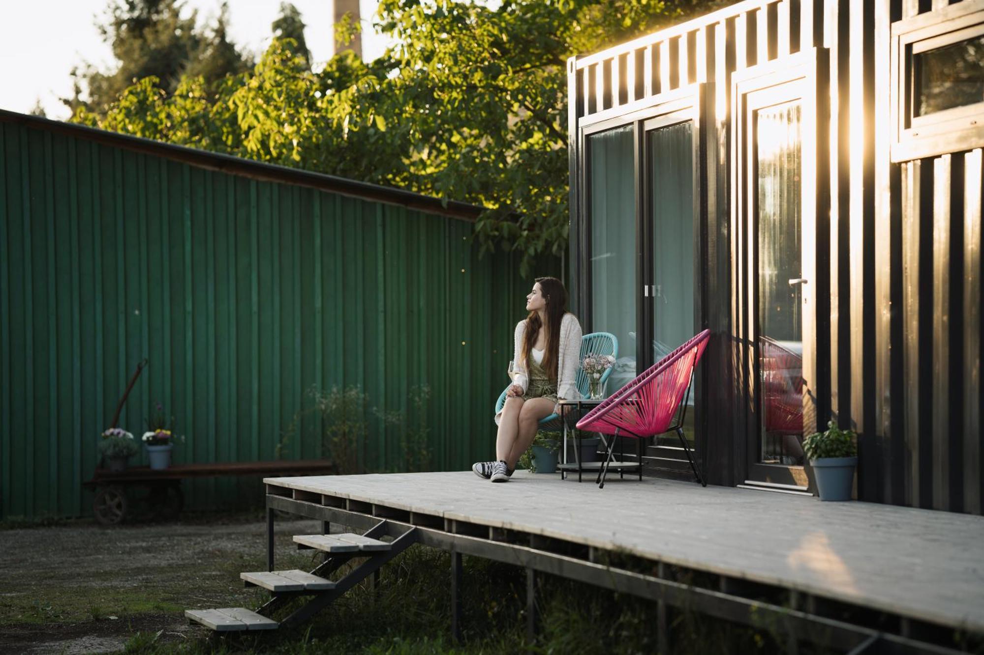 Ferienwohnung Container Decin Exterior foto